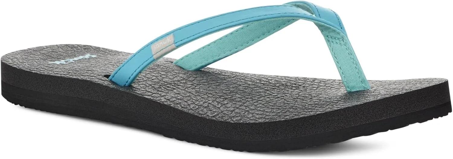 Sanuk Yoga Spree 4 | Flip Flops for Women | Yoga Sandals For Women | Women's Beach Sandals | Memory Foam Footbed