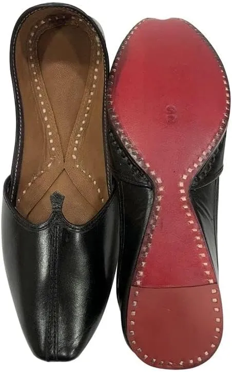 Shoe Bazar Punjabi Mojaris Mens Leather Jutti Wedding Khussa for Groom Traditional Indian Footwear Ethnic Peshawari Loafers