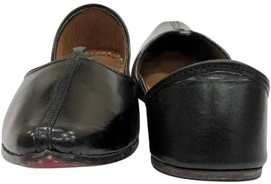 Shoe Bazar Punjabi Mojaris Mens Leather Jutti Wedding Khussa for Groom Traditional Indian Footwear Ethnic Peshawari Loafers