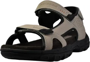 Skechers Men's Garver-Louden 64487 Open Toe Sandal W/Strap Closure, Taupe, 12 M US