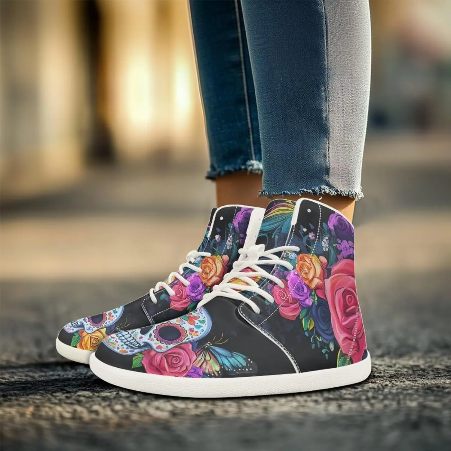 Skull Barefoot Shoes for Women Men Zero Drop Sole Trail Running Sneakers Wide Toe Box Minimalist Shoe