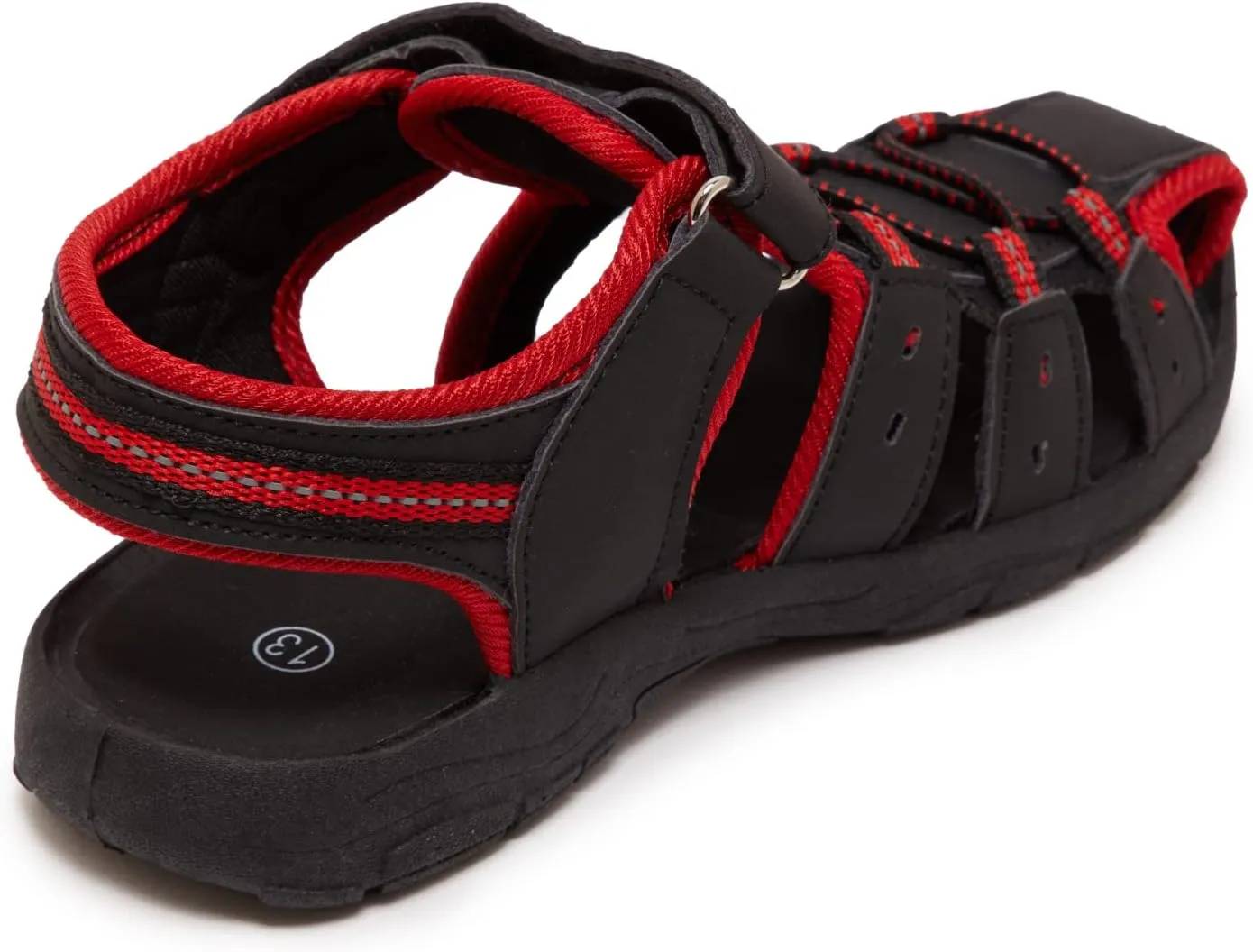 Skysole Boys Water Shoes, Rugged Closed Toe Back Strap Amphibian Sandals for Beach, Hiking & Outdoor Sports - Patterned/Solid