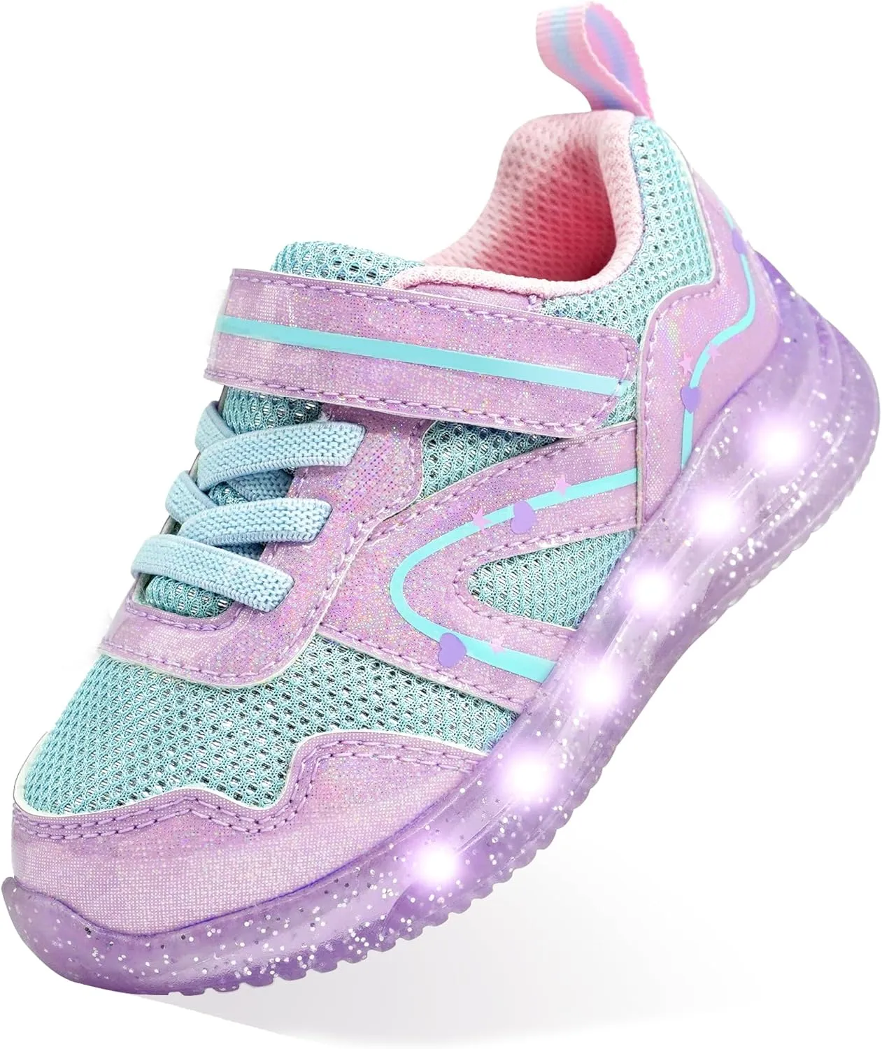 SKYWHEEL Boys Girls Sneakers Light up for Toddler Size 5 to Little Kids Size 2