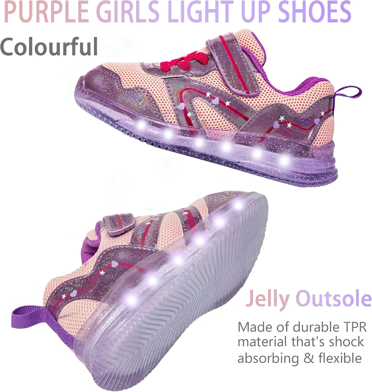 SKYWHEEL Boys Girls Sneakers Light up for Toddler Size 5 to Little Kids Size 2