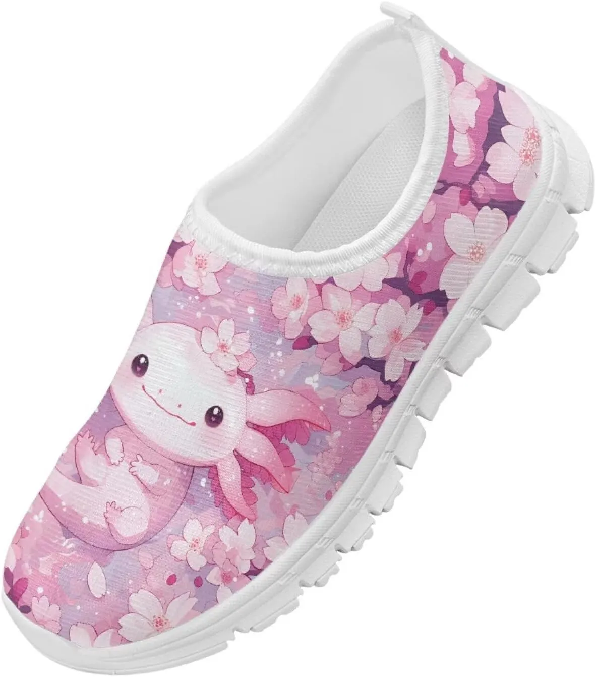 Slip On Casual Shoes for Boys Girls Breathable Mesh Walking Shoes Loafers Lightweight Non Slip Running Sneakers White Sole Size 11-15