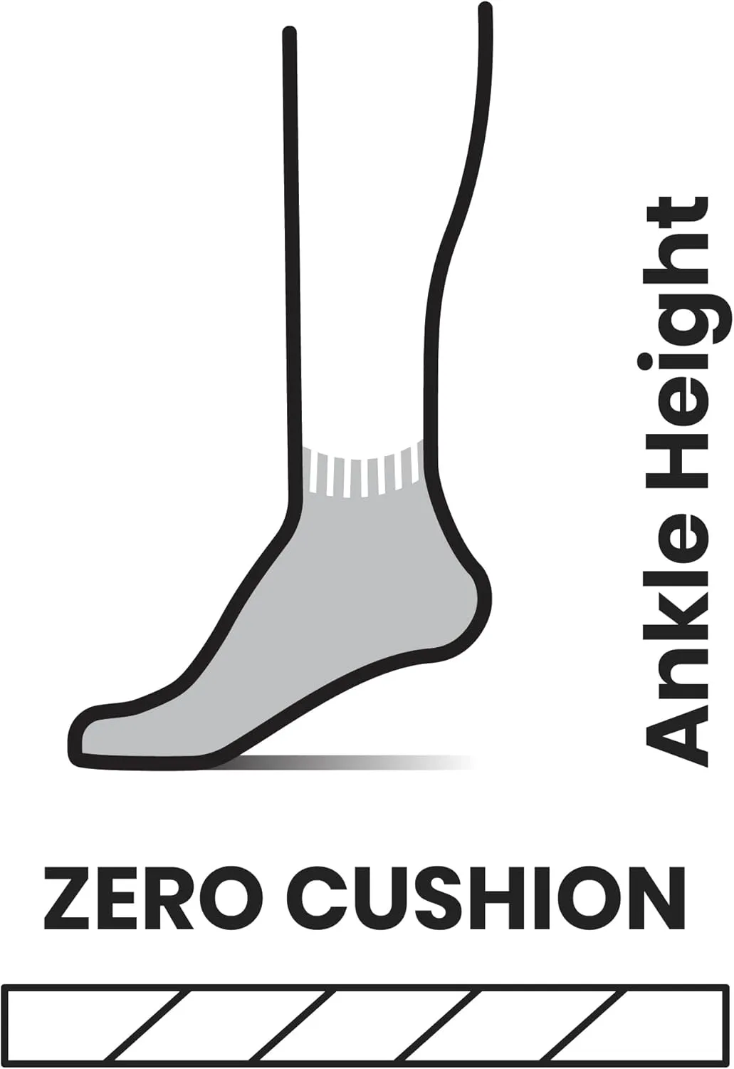 Smartwool Men's Run Zero Cushion Ankle