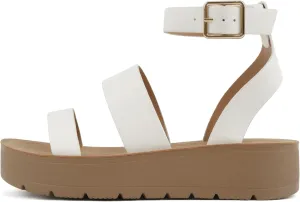Soda Glory ~ Women Open Toe Multi-Strap Flatform Sandals