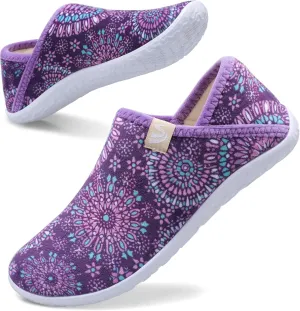 Spesoul Fuzzy House Slippers for Women Men Indoor Closed Back Lightweight Cozy Faux Furry Lining Barefoot House Shoes Slipper Socks for Bedroom Home Office Yoga Outdoor Walking Shoes