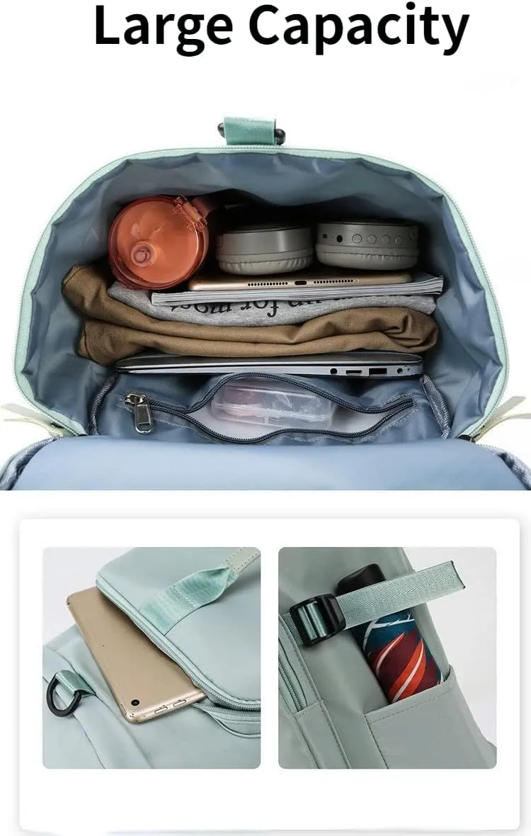 Sports Duffel Bag for Men and Women Shoulder and Crossbody Gym Bag for Short Trips Waterproof Travel Luggage Tote (Blue)
