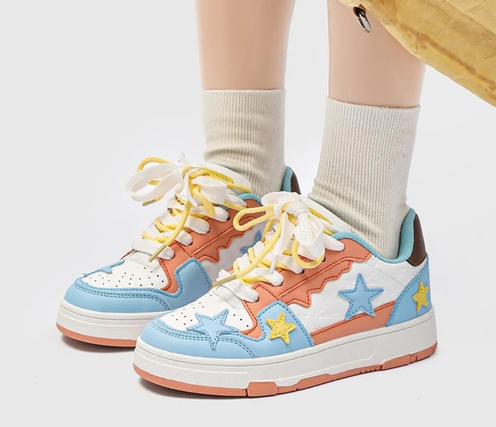 Star Shoes Chunky Sneakers for Women Kawaii Shoes 2025 New Y2K Aesthetic Cute Big Toe Anti-Slip Comfort Unisex
