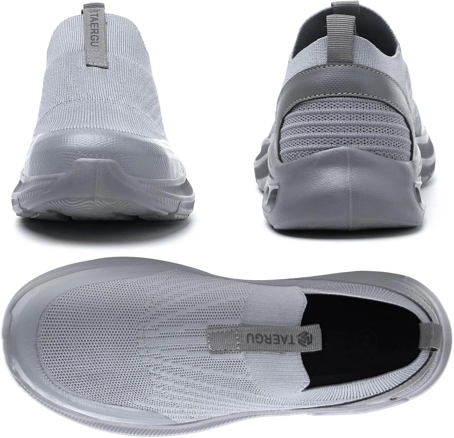 Steel Toe Shoes Men Lightweight Comfortable Work Shoes Slip On Safety Shoe Walking Sneakers Puncture Proof Loafers