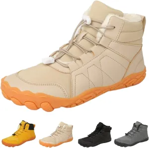StoneLiquid Hike Barefoot Footwear Shoes Womens Men, Winter Thickened Non-Slip Snow Boots with Wide Toe Box