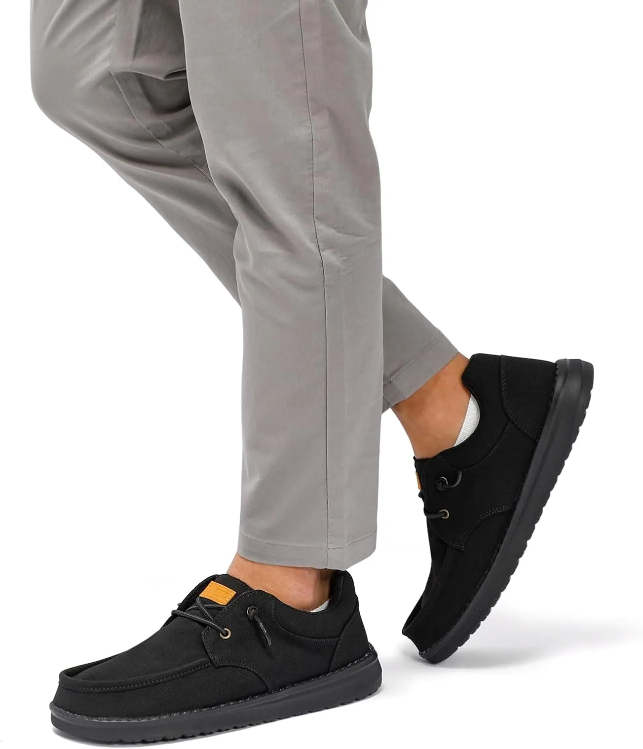 STQ Men's Lace up Loafers丨Orthopedic Ultralight Boat Casual Shoes with Arth Support