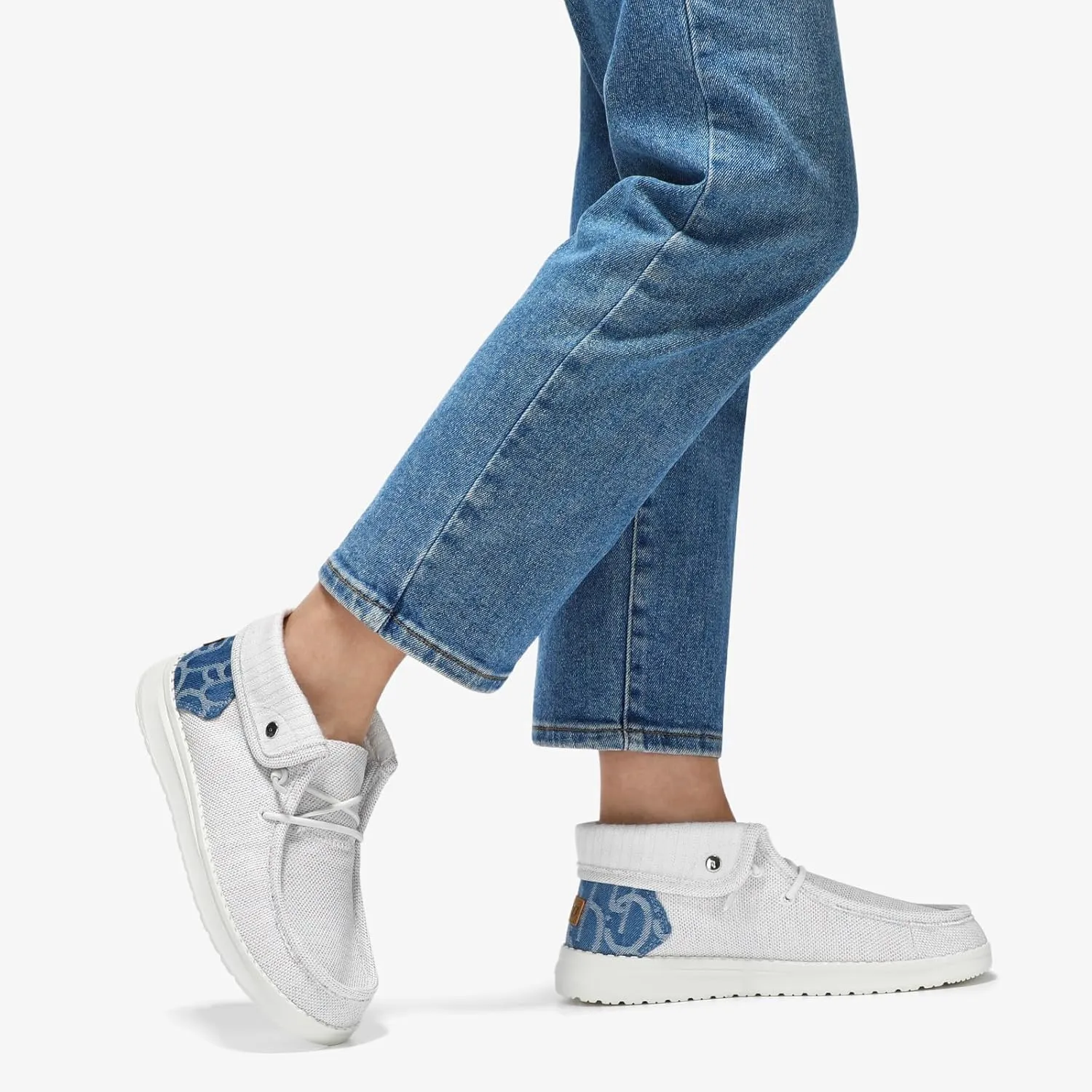 STQ Slip on Orthopedic Shoes Ultralight Ankle Boots for Women's High Top Casual Loafers with Arch Support
