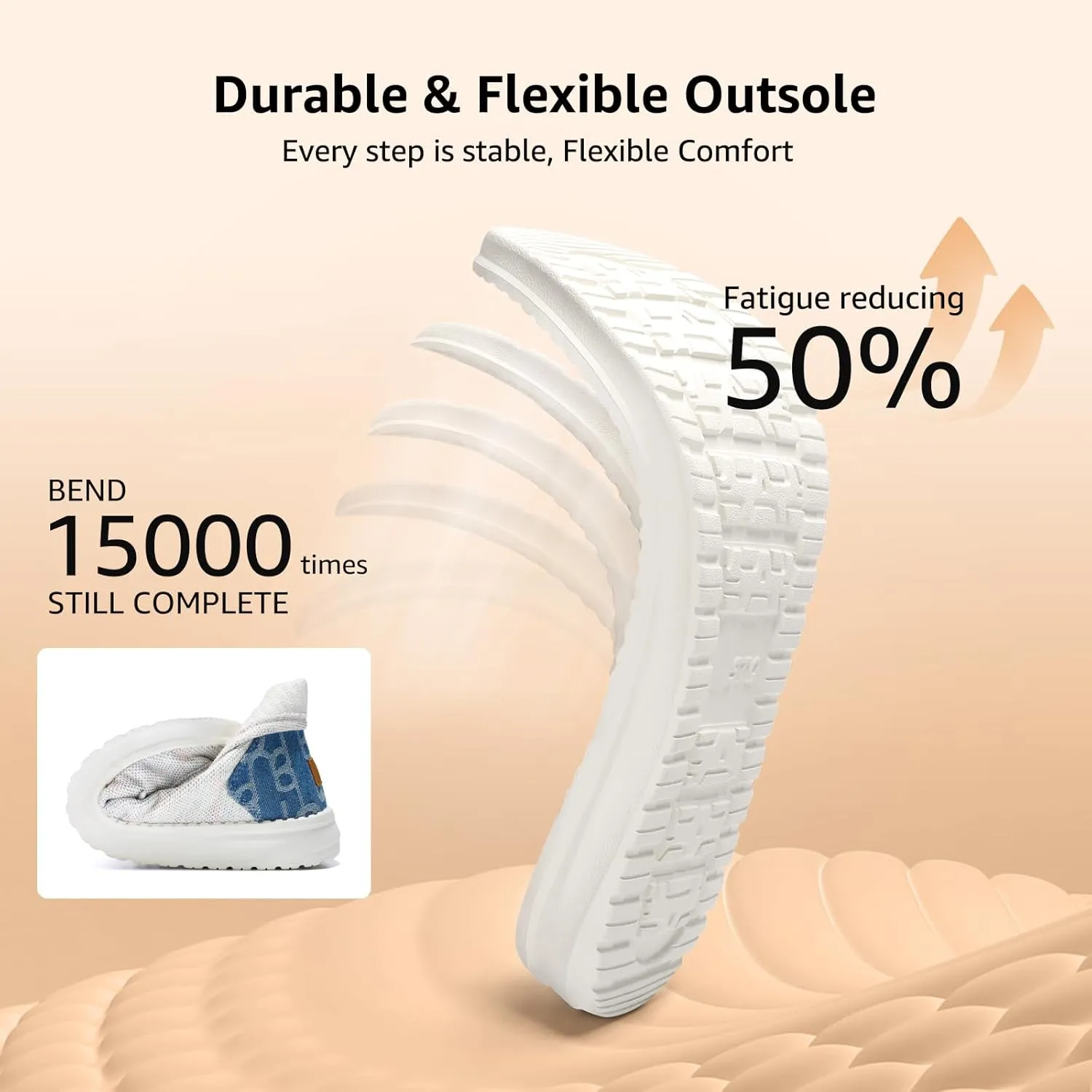 STQ Slip on Orthopedic Shoes Ultralight Ankle Boots for Women's High Top Casual Loafers with Arch Support
