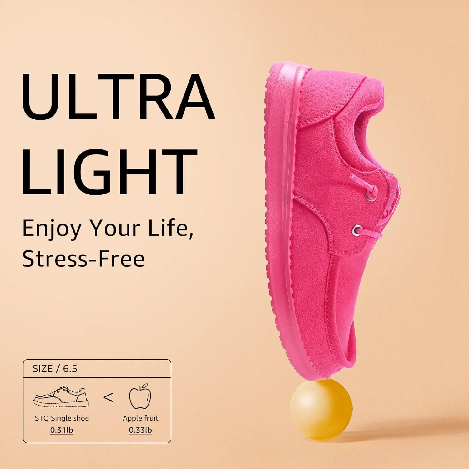 STQ Women's Lace up Loafers丨Orthopedic Comfotable Ultralight Boat Casual Shoes with Arth Support