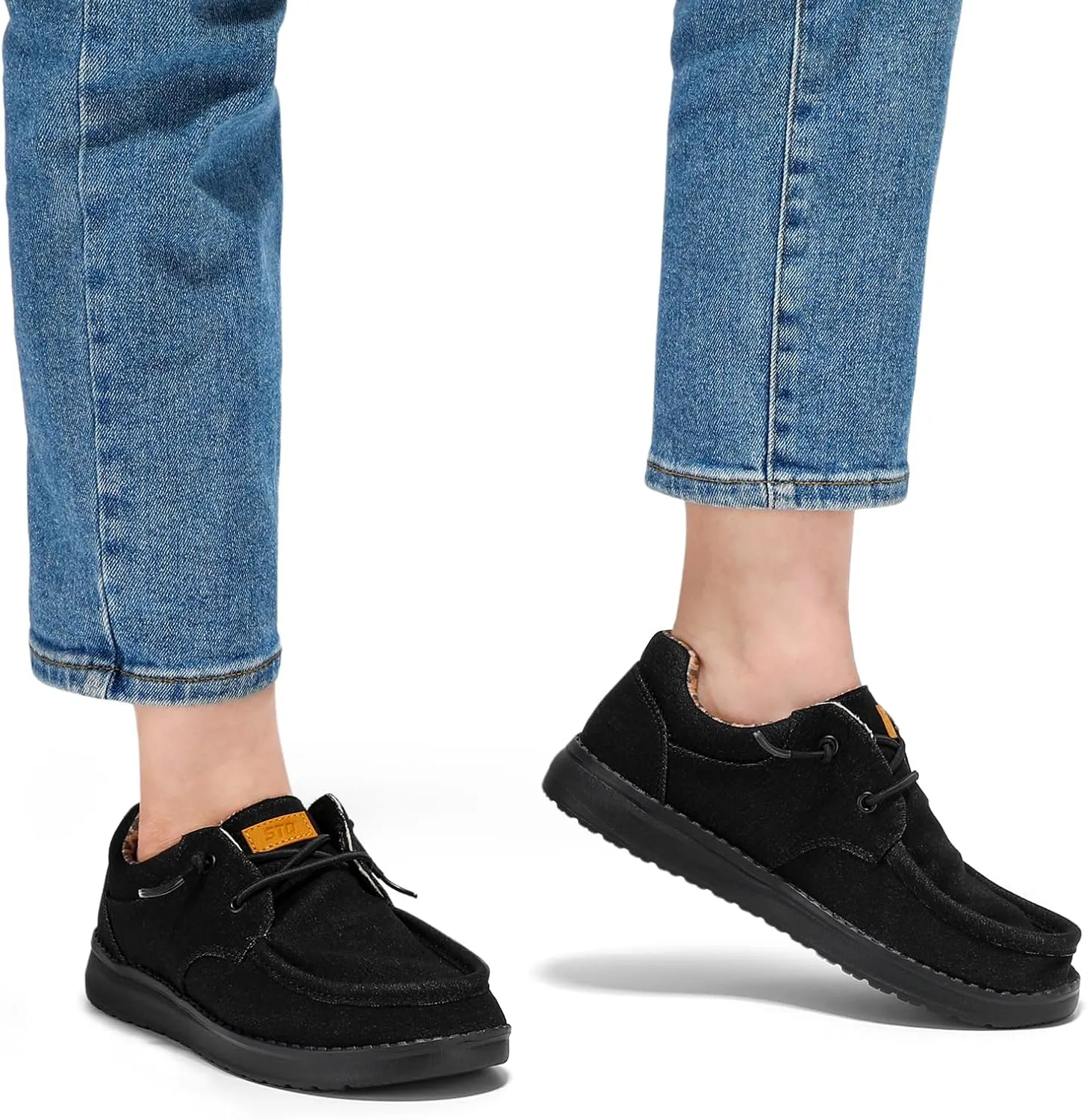 STQ Women's Lace up Loafers丨Orthopedic Comfotable Ultralight Boat Casual Shoes with Arth Support
