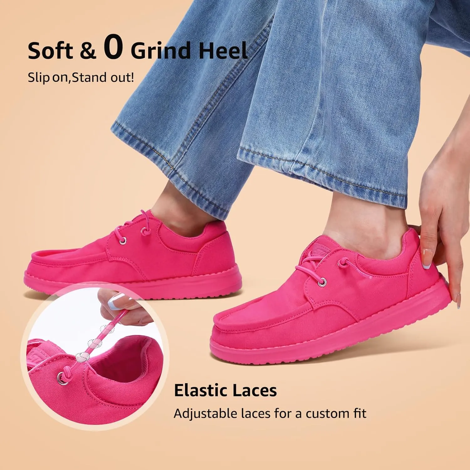 STQ Women's Lace up Loafers丨Orthopedic Comfotable Ultralight Boat Casual Shoes with Arth Support