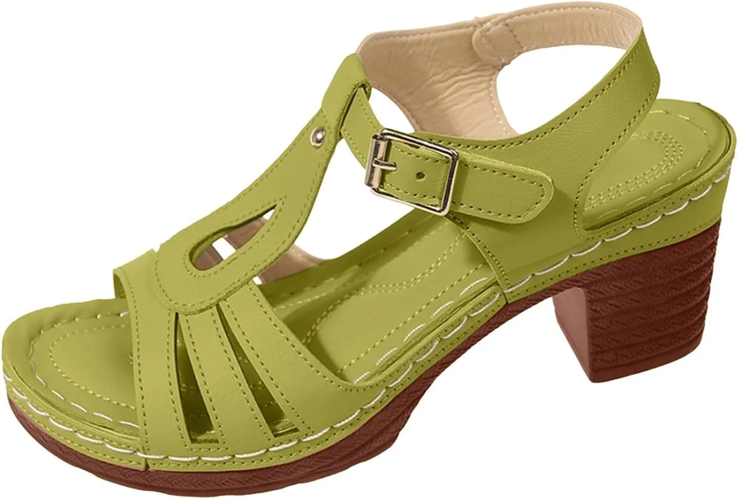 Summer Wedge Sandals For Women Dressy,Arch Support Comfortable Beach Walking Ankle Strap Open Toe Platform Sandals Casual Slip on Outdoor Shoes ﻿For Women Dressy