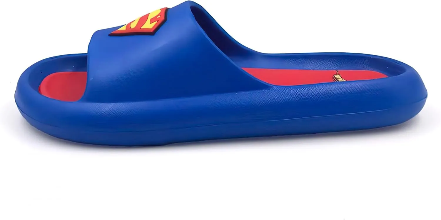 Superman Logo Men's Cloud Comfort Foam Slide Sandals