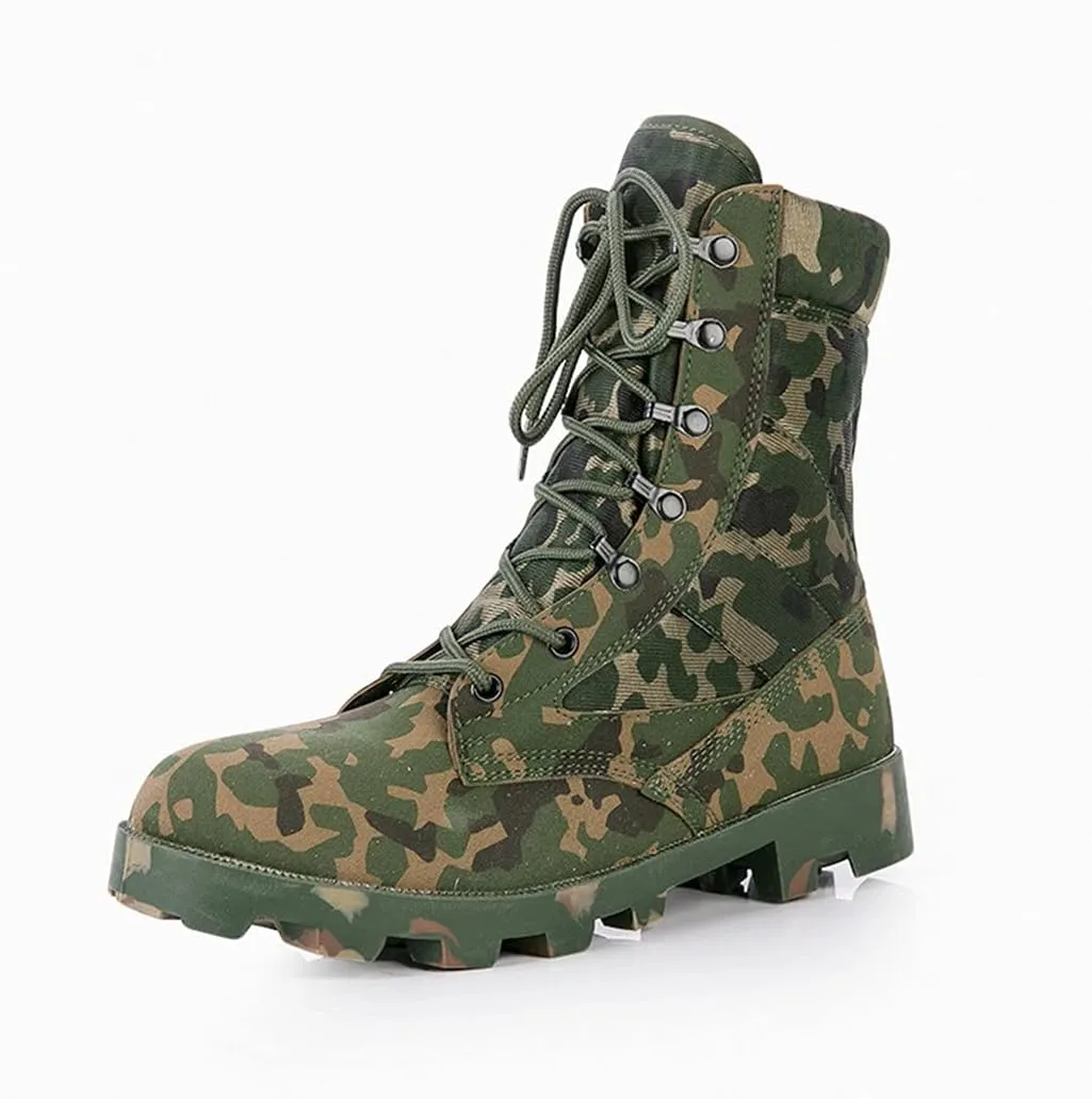 Tactical Military Army Boots, Outdoor Trekking Climbing Sports Sneakers, Men Camo Combat Hiking Shoes