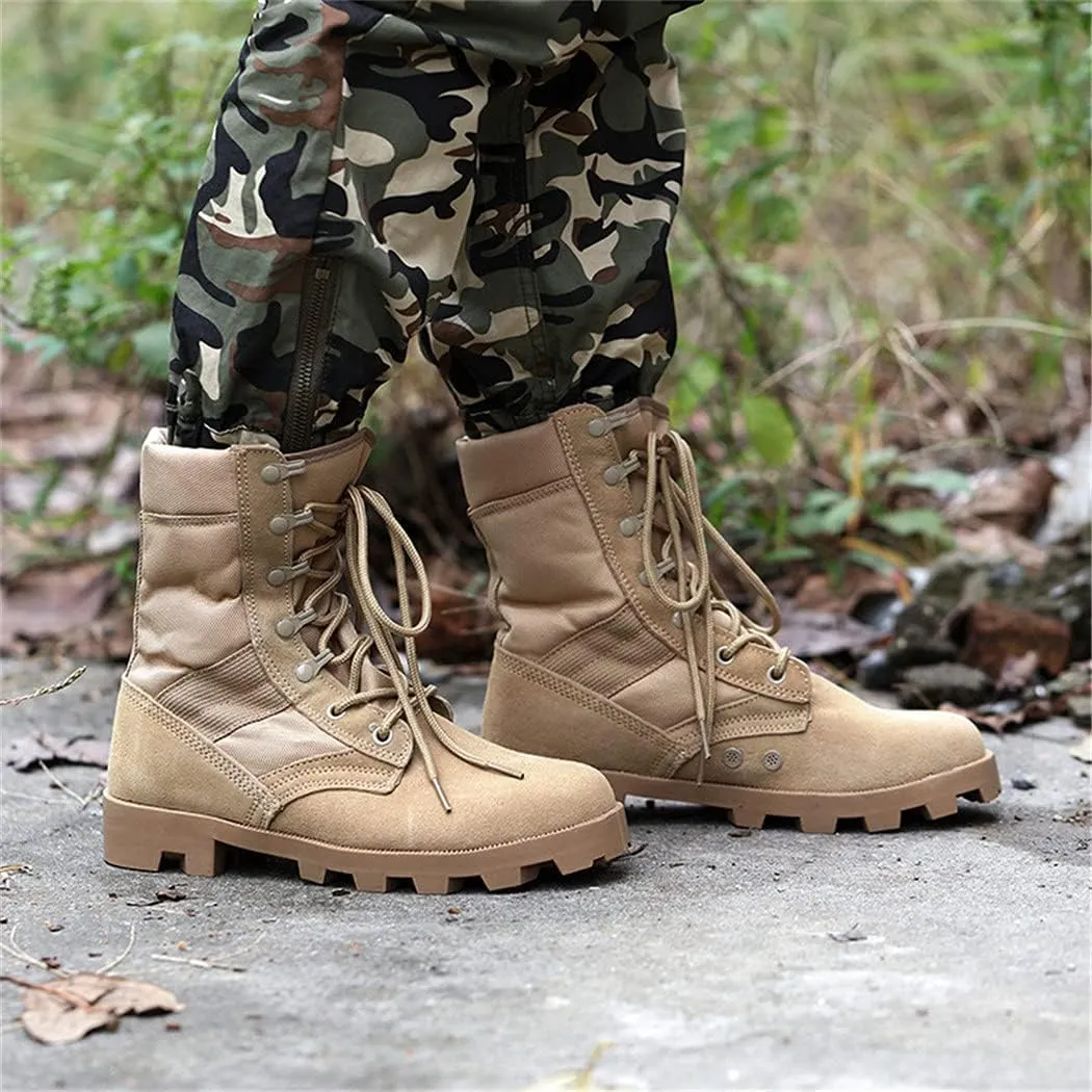 Tactical Military Army Boots, Outdoor Trekking Climbing Sports Sneakers, Men Camo Combat Hiking Shoes