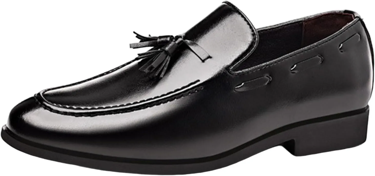 Tassel Loafers Men Fashion Slip on Dress Shoes Driving Flats Comfy Lightweight Workout Shoe Black Brown Hiking Party Footwear
