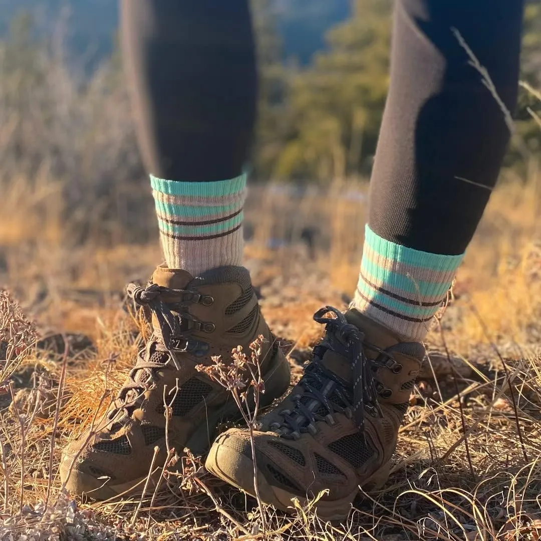 TCK Merino Wool Socks for Men & Women for hiking, hunting, mountain biking - crew length for boots