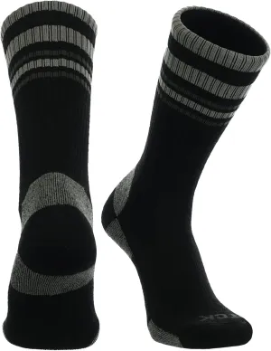 TCK Merino Wool Socks for Men & Women for hiking, hunting, mountain biking - crew length for boots