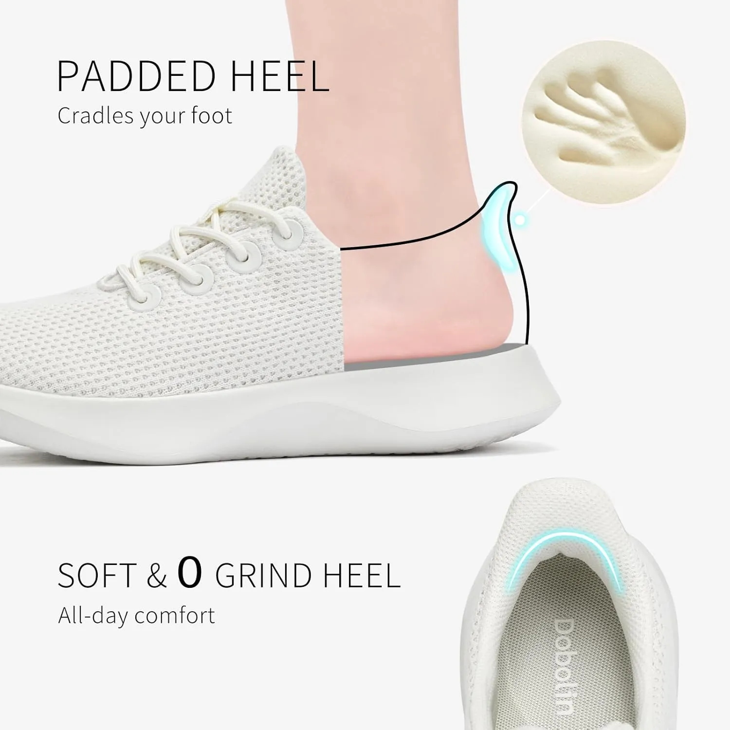 Tennis Shoes Womens Slip on Walking Sneakers for Women with Arch Support