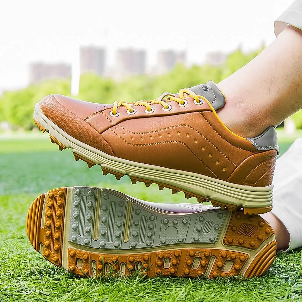 THESTRON 2021 Men Golf Shoes Professional Spikes Golf Sport Sneakers Waterproof Mens Trainers Golfing
