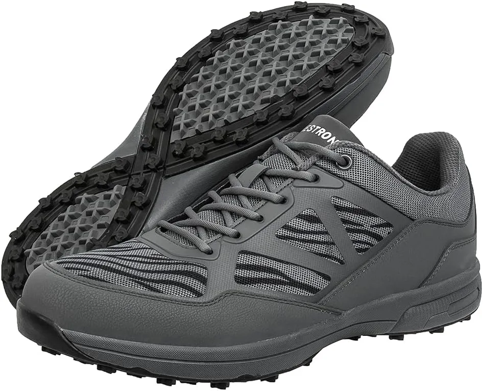 THESTRON 2021 Men Golf Shoes Professional Spikes Golf Sport Sneakers Waterproof Mens Trainers Golfing