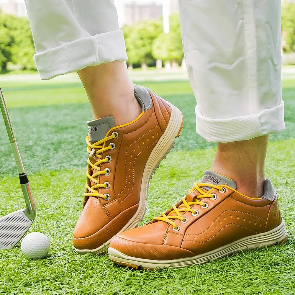 THESTRON 2021 Men Golf Shoes Professional Spikes Golf Sport Sneakers Waterproof Mens Trainers Golfing