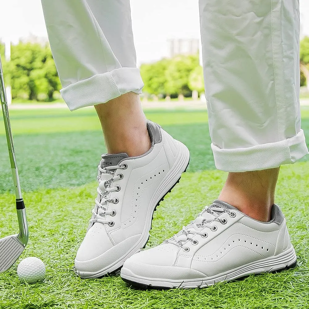 THESTRON 2021 Men Golf Shoes Professional Spikes Golf Sport Sneakers Waterproof Mens Trainers Golfing