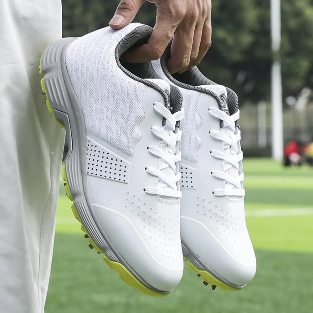 THESTRON Men Golf Shoes Mesh Breathable Breathable Golf Walking Sport Sneakers 7 Spikes Golf Trainers …