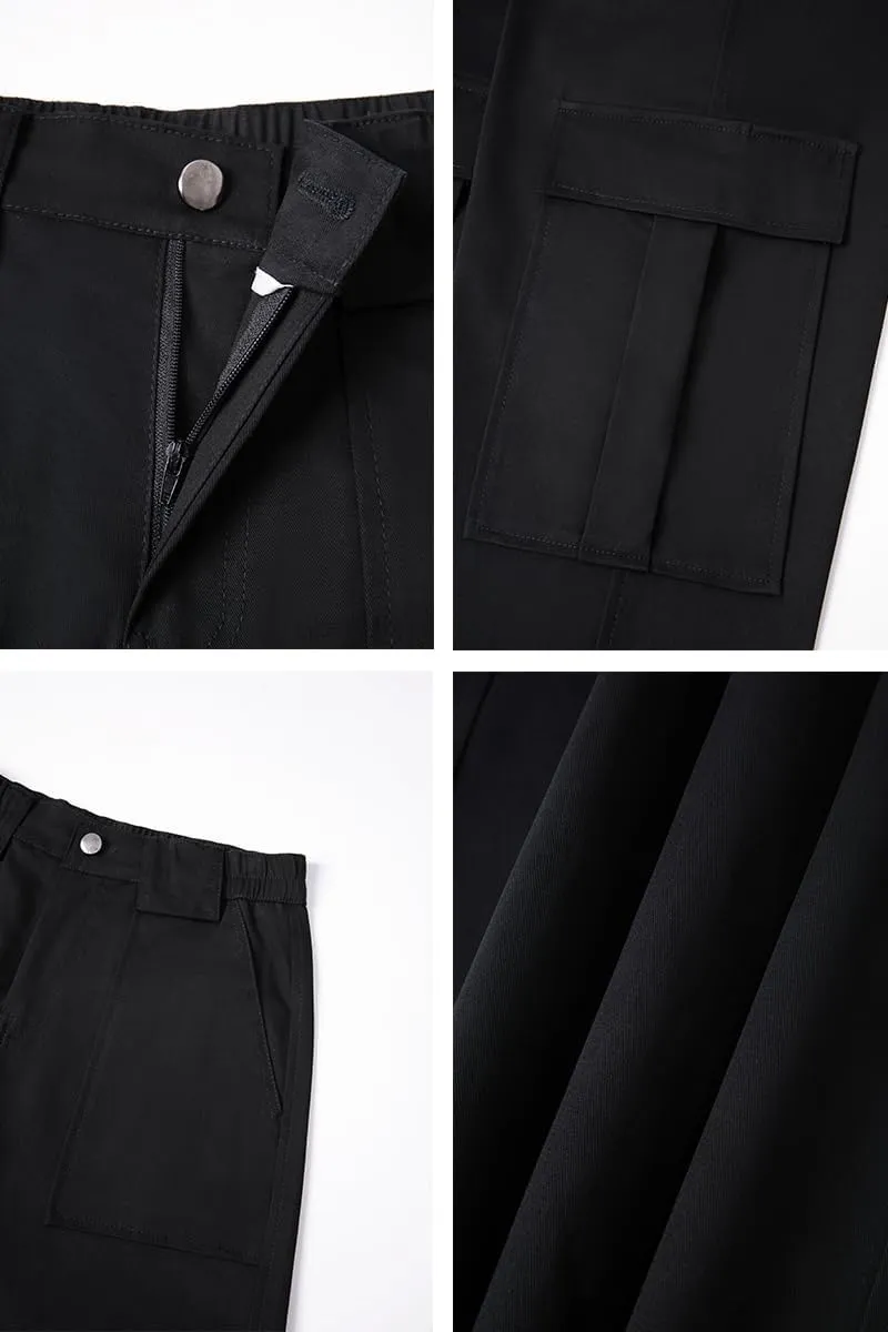 THWEI Cargo Pants for Women High Waisted Casual Baggy Stretchy Wide Leg Y2K Streetwear with 6 Pockets