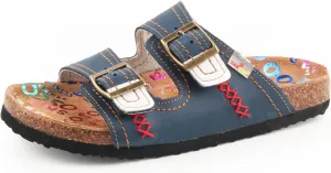 TMA EYES Womens Casual Adjustable Buckle Athleti Slipper Memory Foam Cushion Non-Slip Orthopedic Comfortable Arch Supportive Cork Footbed Sandals
