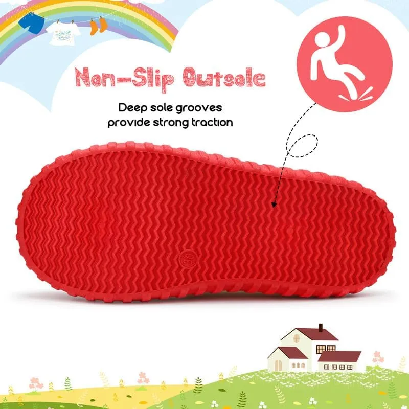 Toddler Boys Girls Slip On Canvas Sneakers Cartoon Dinasour Printed Little Kid Unisex Adjustable Strap Walking Shoes Lazy Shoes with Hook and Loops