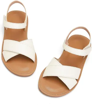 Toddler Girls Sandals Summer Flats Dress Shoes for Baby Little Kids Girl