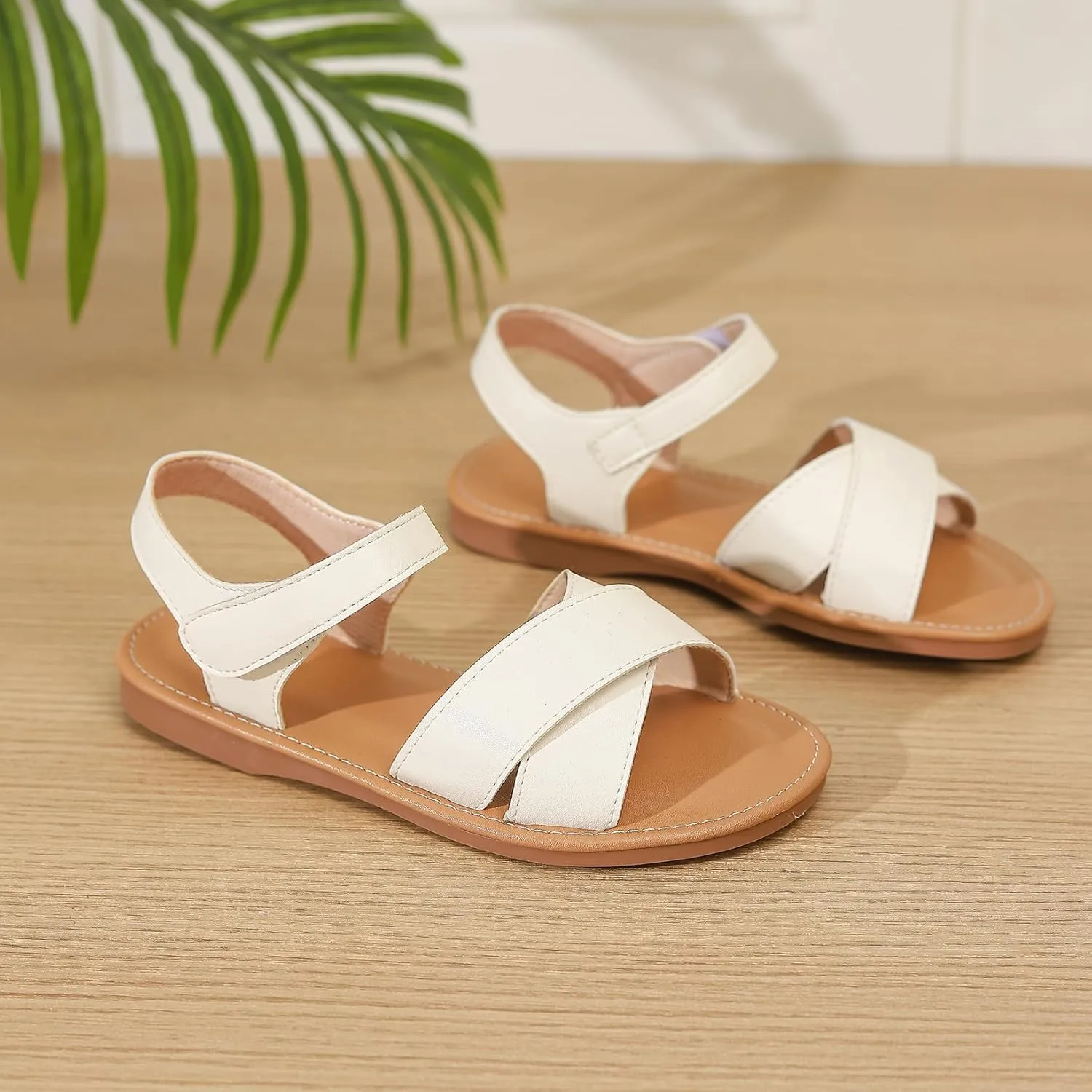 Toddler Girls Sandals Summer Flats Dress Shoes for Baby Little Kids Girl