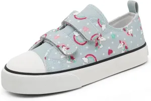 Toddler Little Kid Cushioned Canvas Shoes Slip On Sneakers Soft and Durable