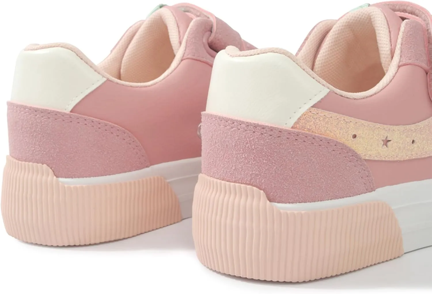 Toddler Sneakers for Girls - Lightweight Shoes with Soft Soles & Adjustable Strap, Arch Support & Breathable Design - Washable & Stylish
