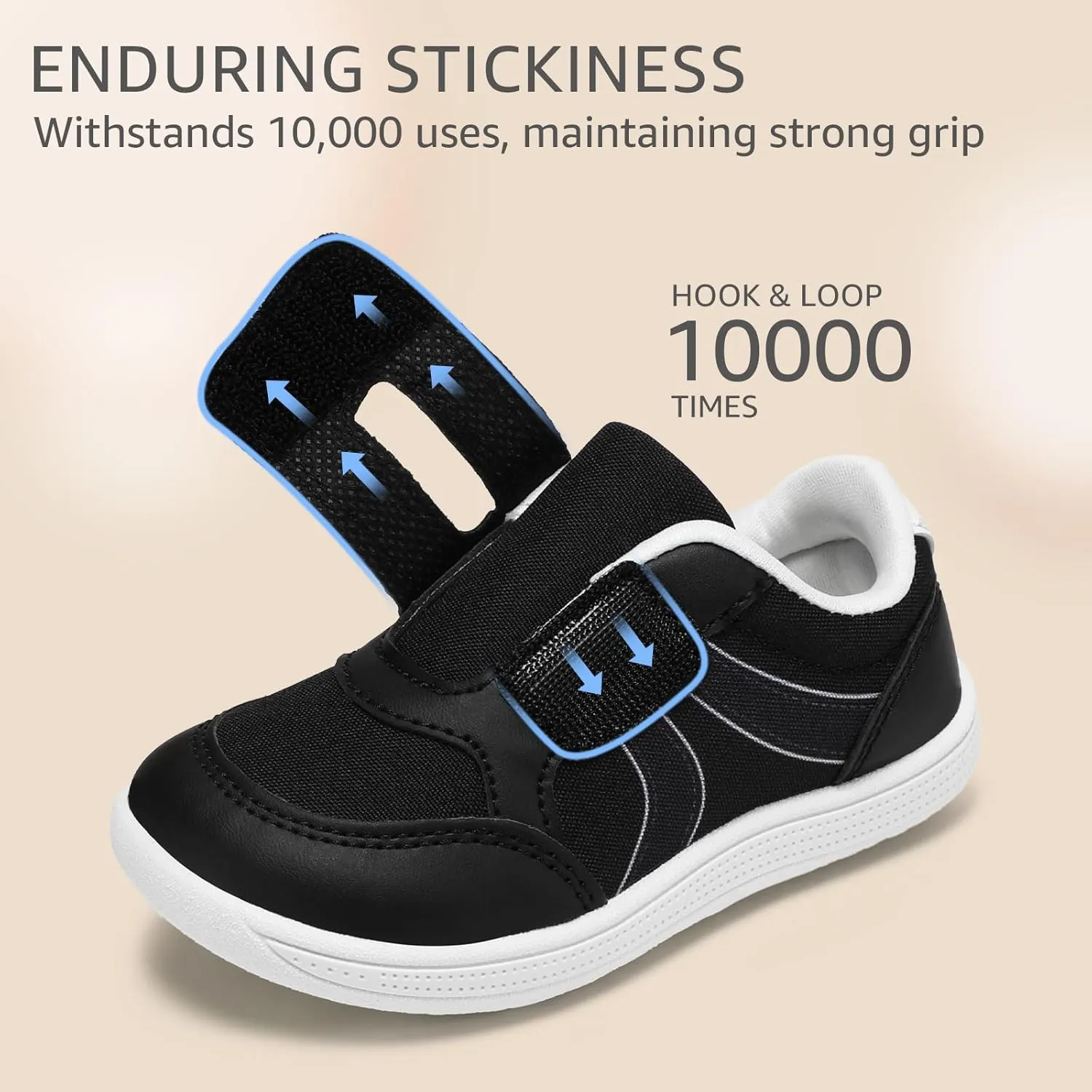 Toddler Wide Toe Box Barefoot Shoes Boys Girls Sneakers Kids Tennis Shoes Preschool Non Slip Lightweight Comfortable First Walking Shoes Running Outdoor Activities