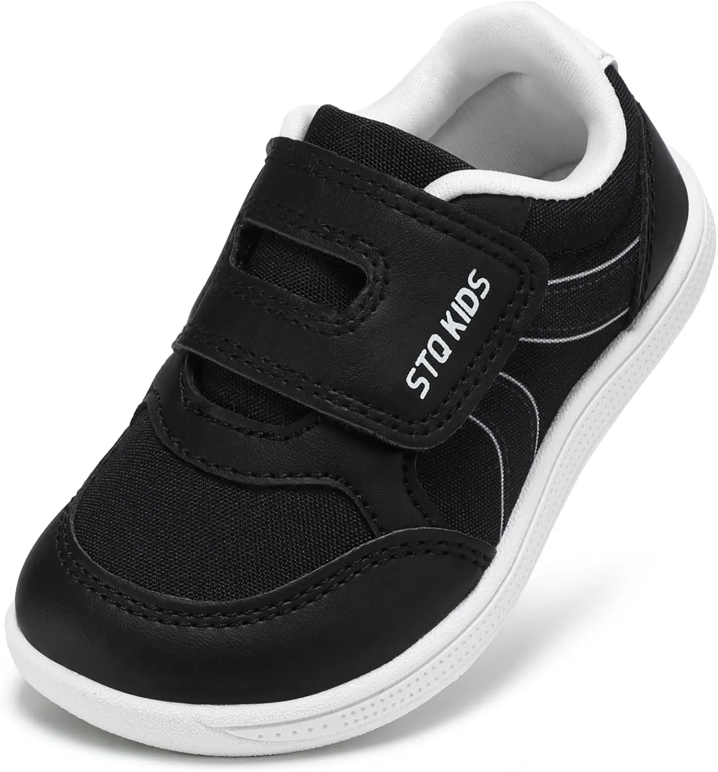 Toddler Wide Toe Box Barefoot Shoes Boys Girls Sneakers Kids Tennis Shoes Preschool Non Slip Lightweight Comfortable First Walking Shoes Running Outdoor Activities