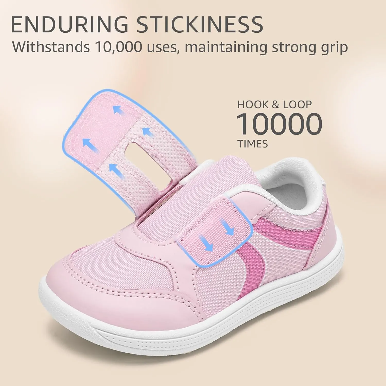 Toddler Wide Toe Box Barefoot Shoes Boys Girls Sneakers Kids Tennis Shoes Preschool Non Slip Lightweight Comfortable First Walking Shoes Running Outdoor Activities