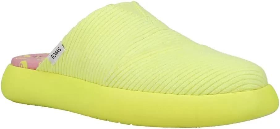TOMS Womens Alpargata Mallow Mule Sneakers Shoes Casual - Yellow