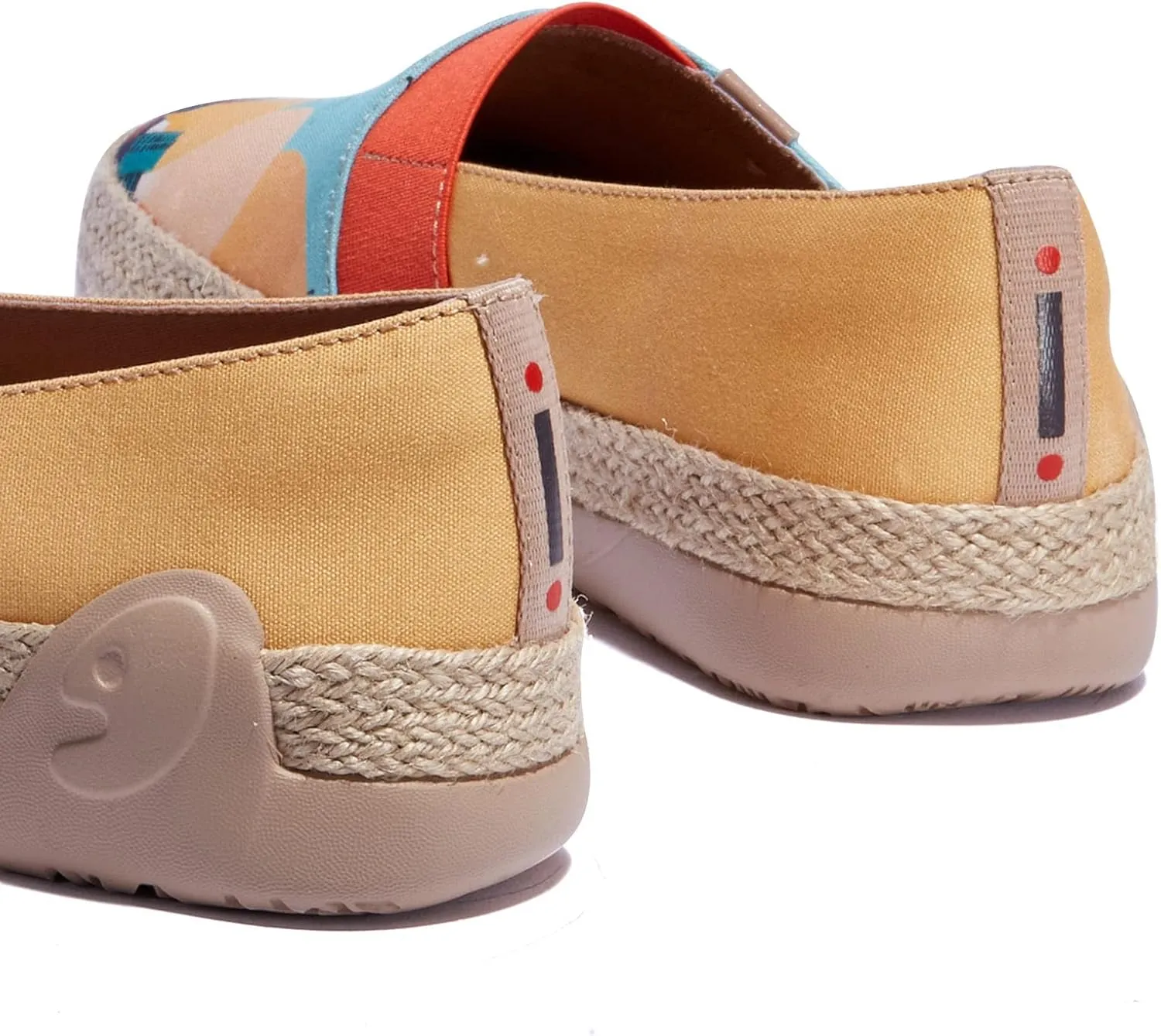 UIN Women's Espadrilles Slip On Lightweight Walking Casual Loafers Comfortable Art Painted Travel Shoes Marbella Series