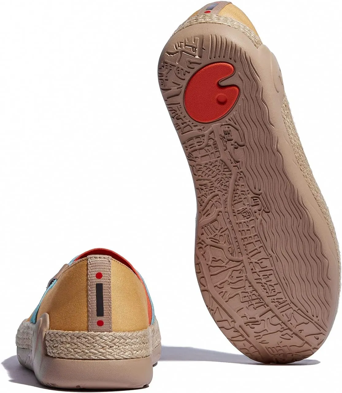 UIN Women's Espadrilles Slip On Lightweight Walking Casual Loafers Comfortable Art Painted Travel Shoes Marbella Series