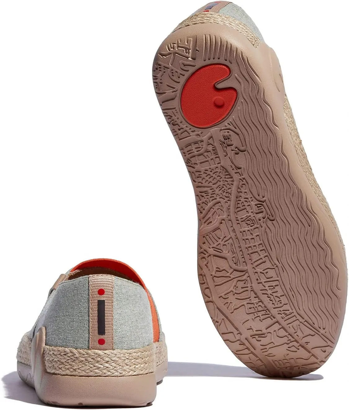 UIN Women's Espadrilles Slip On Lightweight Walking Casual Loafers Comfortable Art Painted Travel Shoes Marbella Series