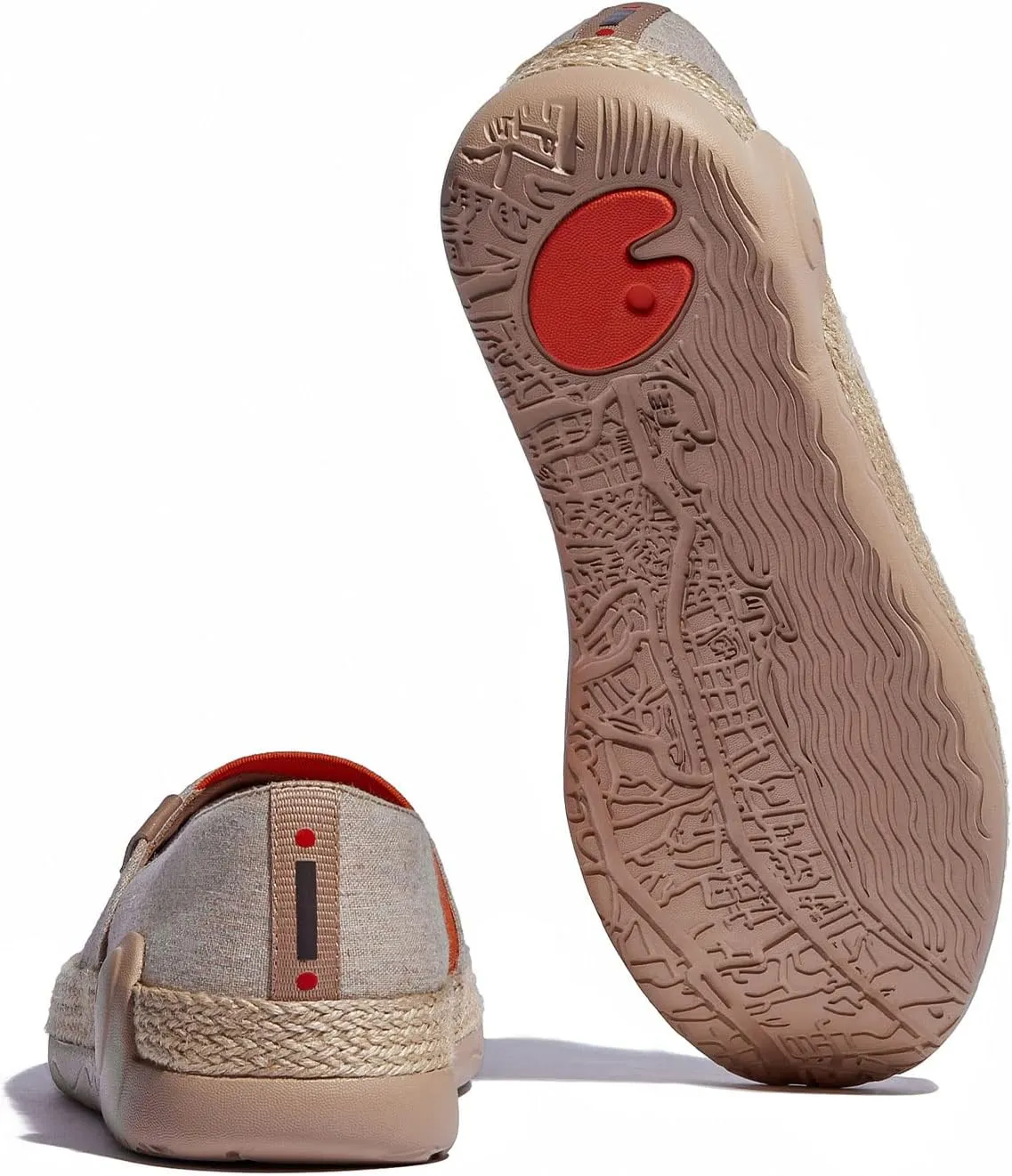 UIN Women's Espadrilles Slip On Lightweight Walking Casual Loafers Comfortable Art Painted Travel Shoes Marbella Series